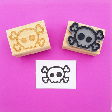 Skull rubber stamp - Daisy Park