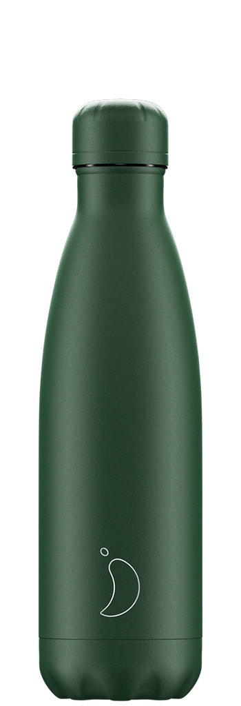 Chilly's Matte all green 500ml insulated bottle - Daisy Park