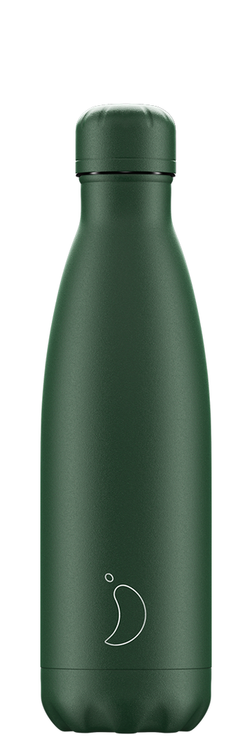 Chilly's Matte all green 500ml insulated bottle - Daisy Park