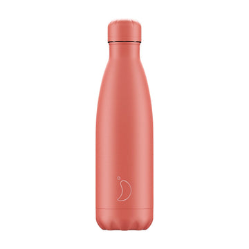 Chilly's 500ml pastel All coral insulated bottle - Daisy Park