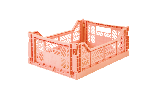 Midi folding crate salmon - Daisy Park