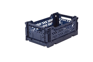 Mini folding crate navy - Daisy Park