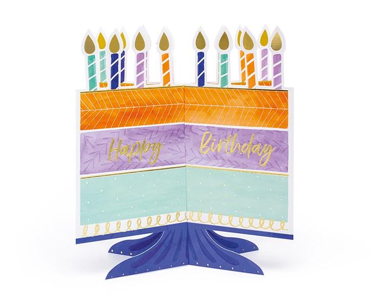 3D cake birthday card - Daisy Park