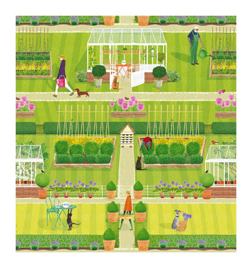 Gardens blank card - Daisy Park