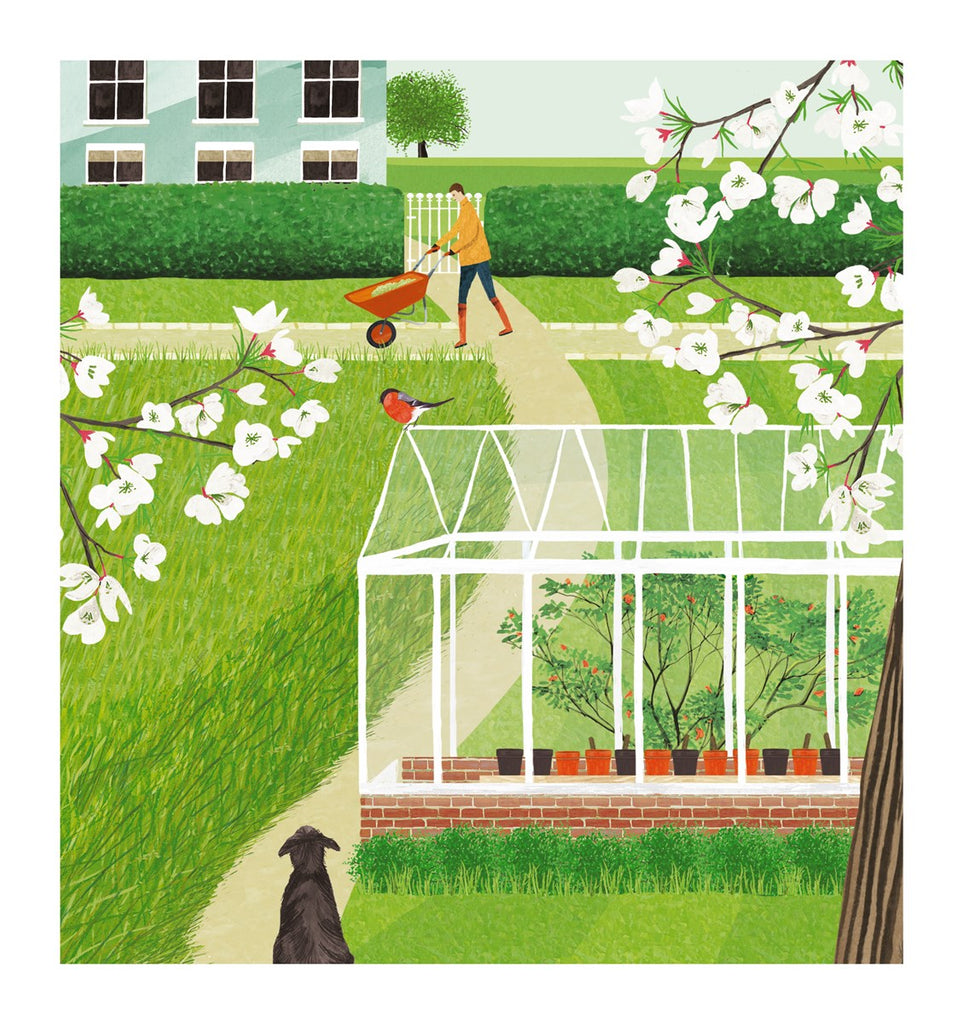Gardening Time blank card - Daisy Park
