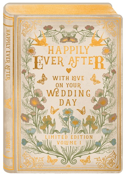 Happily ever after Wedding book card - Daisy Park