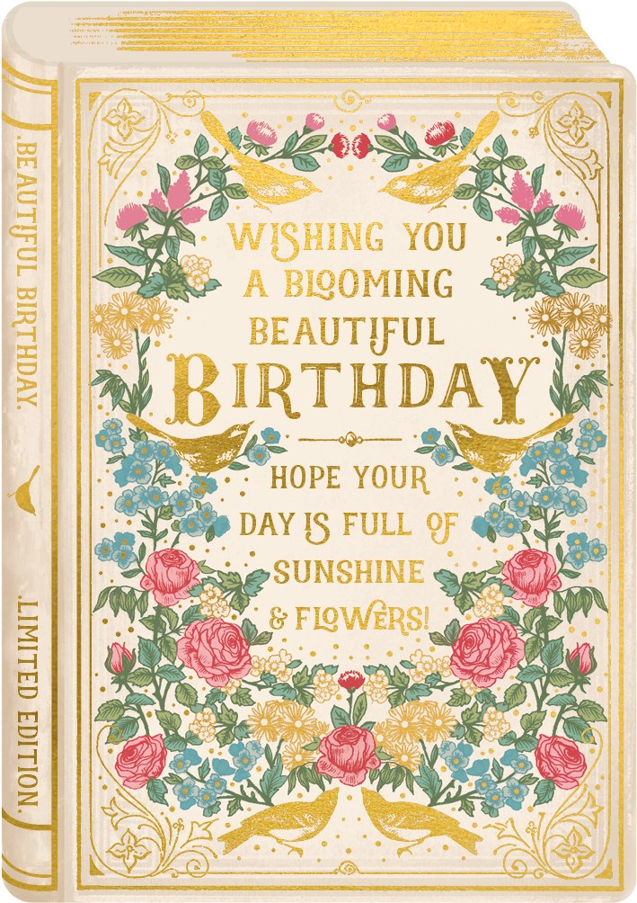 Blooming Beautiful Birthday Book Card - Daisy Park