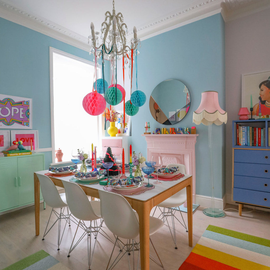 Pink Marble 3 tone ombre wax dinner candles - Daisy Park