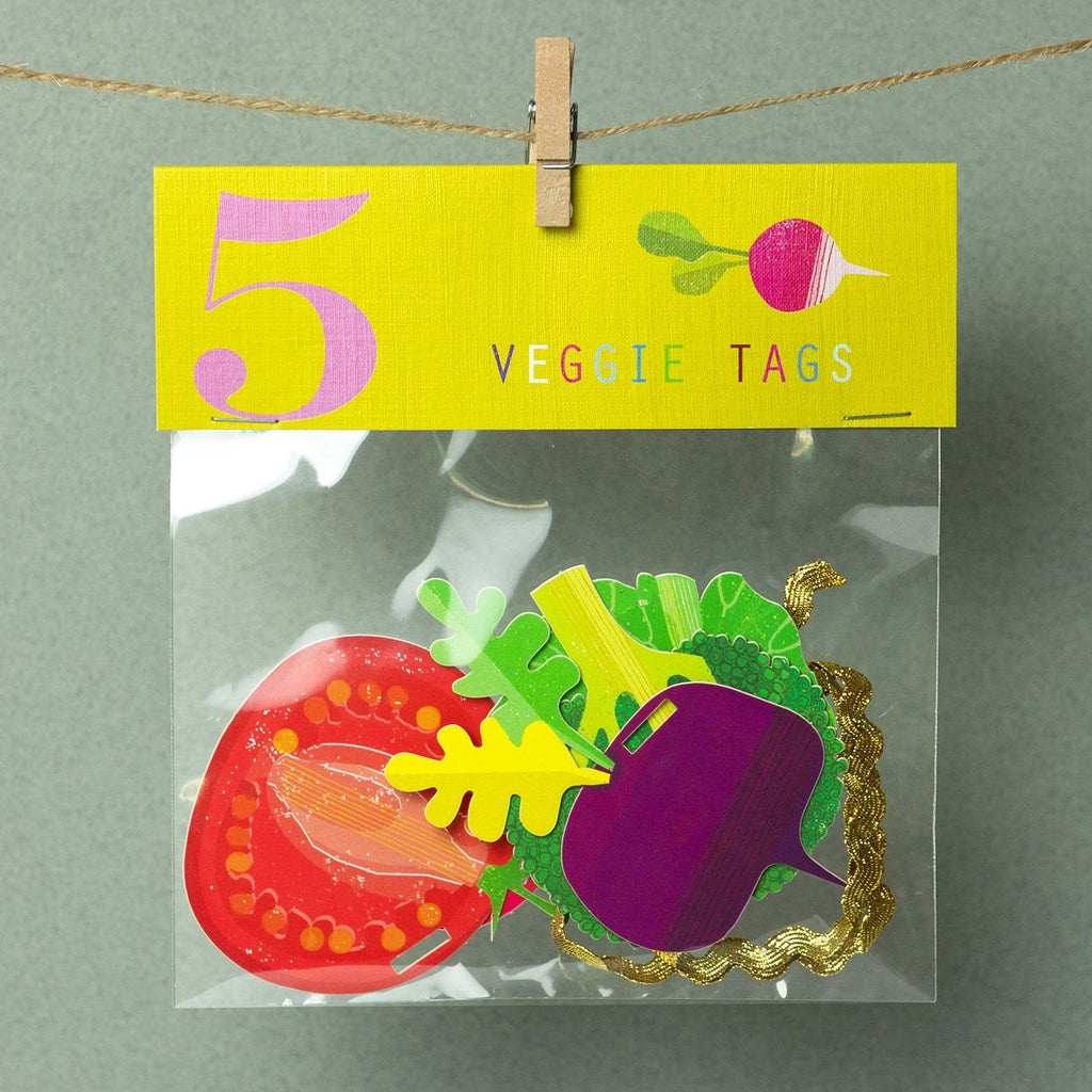 Veggie gift tags - pack of 5 - Daisy Park