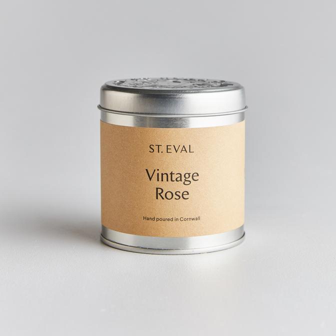 St Eval vintage Rose Tin Candle - Daisy Park